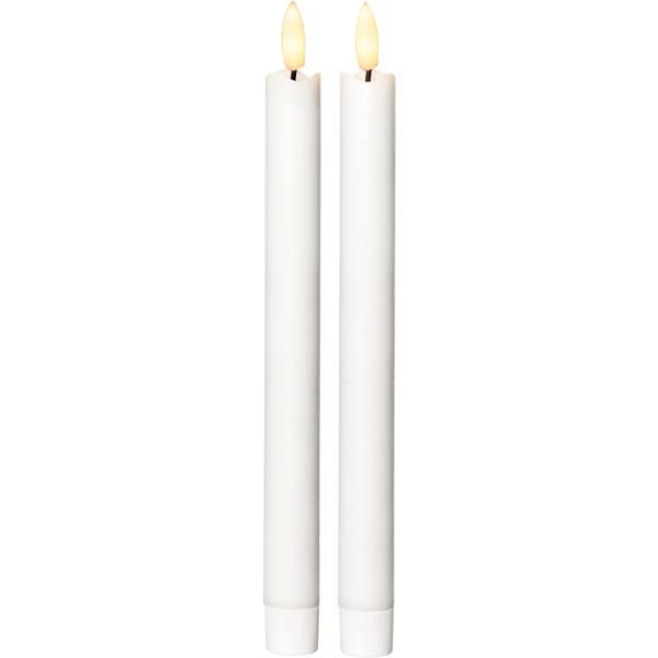 Batteriljus / Antikljus - 2 pack FLAMME VIT