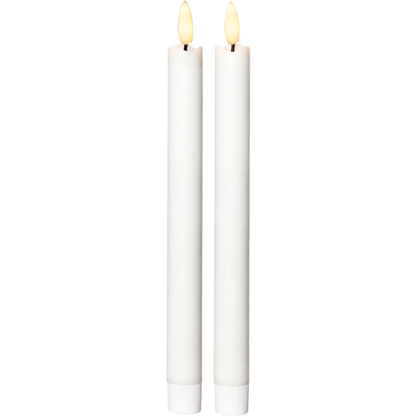 Batteriljus / Antikljus - 2 pack FLAMME VIT