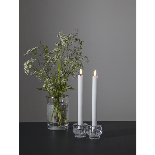 Batteriljus / Antikljus - 2 pack FLAMME VIT