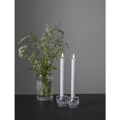 Batteriljus / Antikljus - 2 pack FLAMME VIT