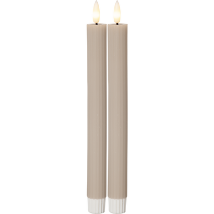 Batteriljus - LED Antikljus 2 pack Flamme Stripe 25 CM