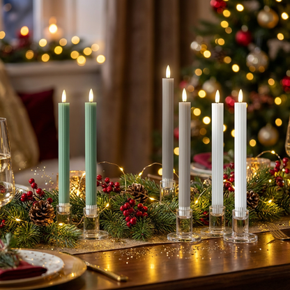 Batteriljus - LED Antikljus 2 pack Flamme Stripe 25 CM