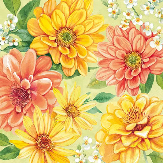 Hello Sunshine Light Green Lunch 33x33 cm