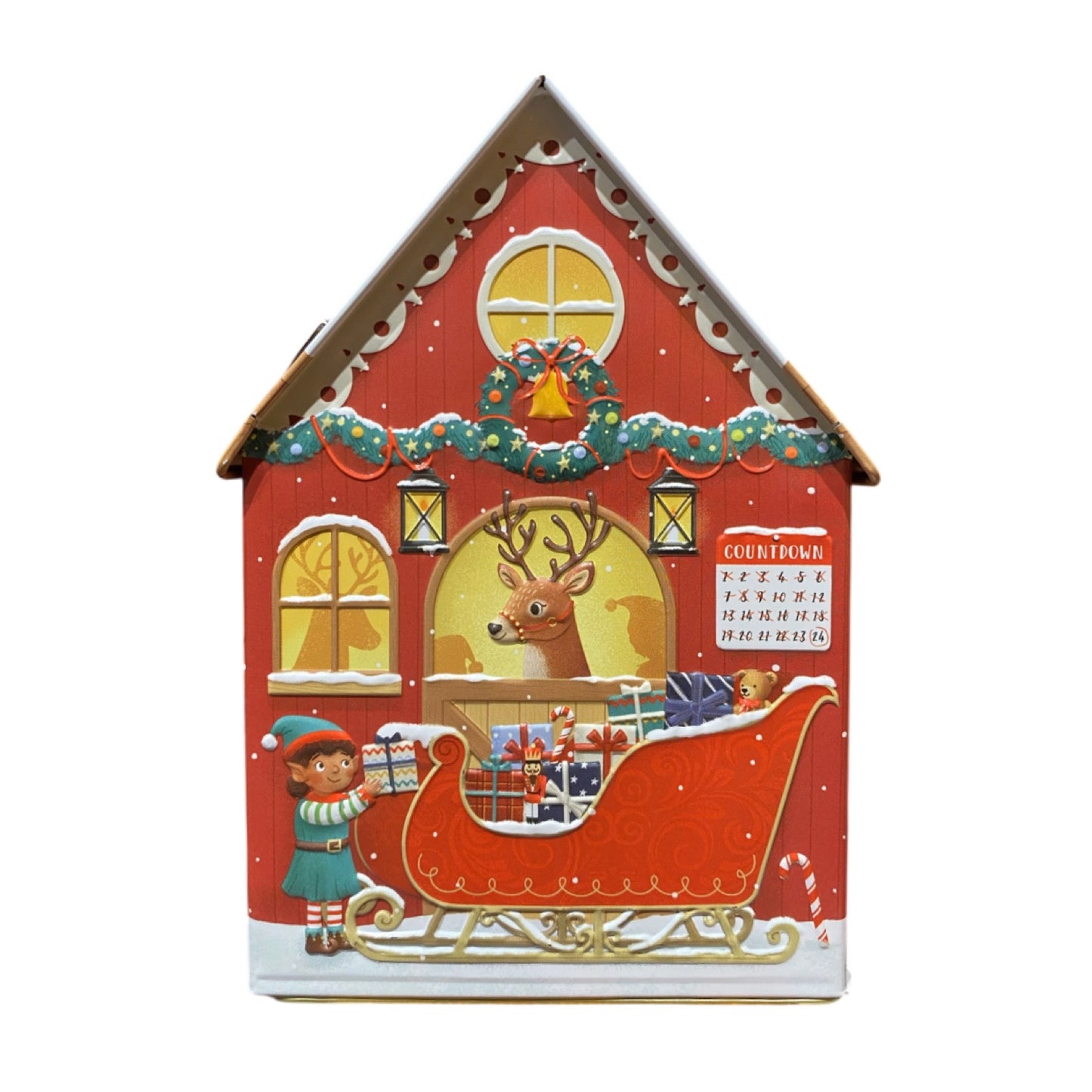 Plåtburk Speldosa Santa's Workshop