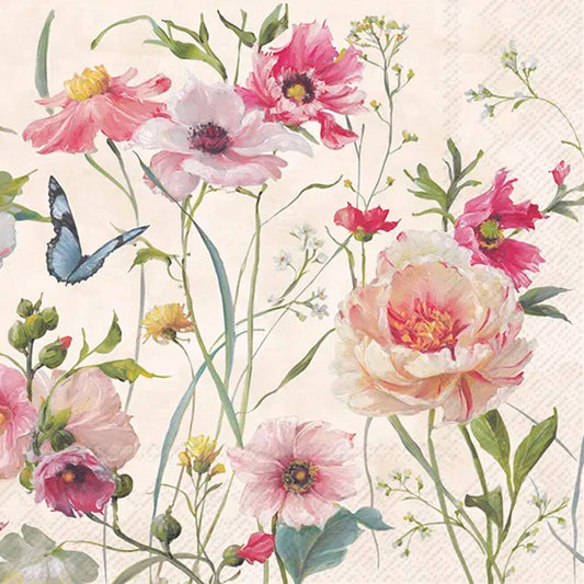 Living Wildflowers Light Rose Lunch 33x33 cm