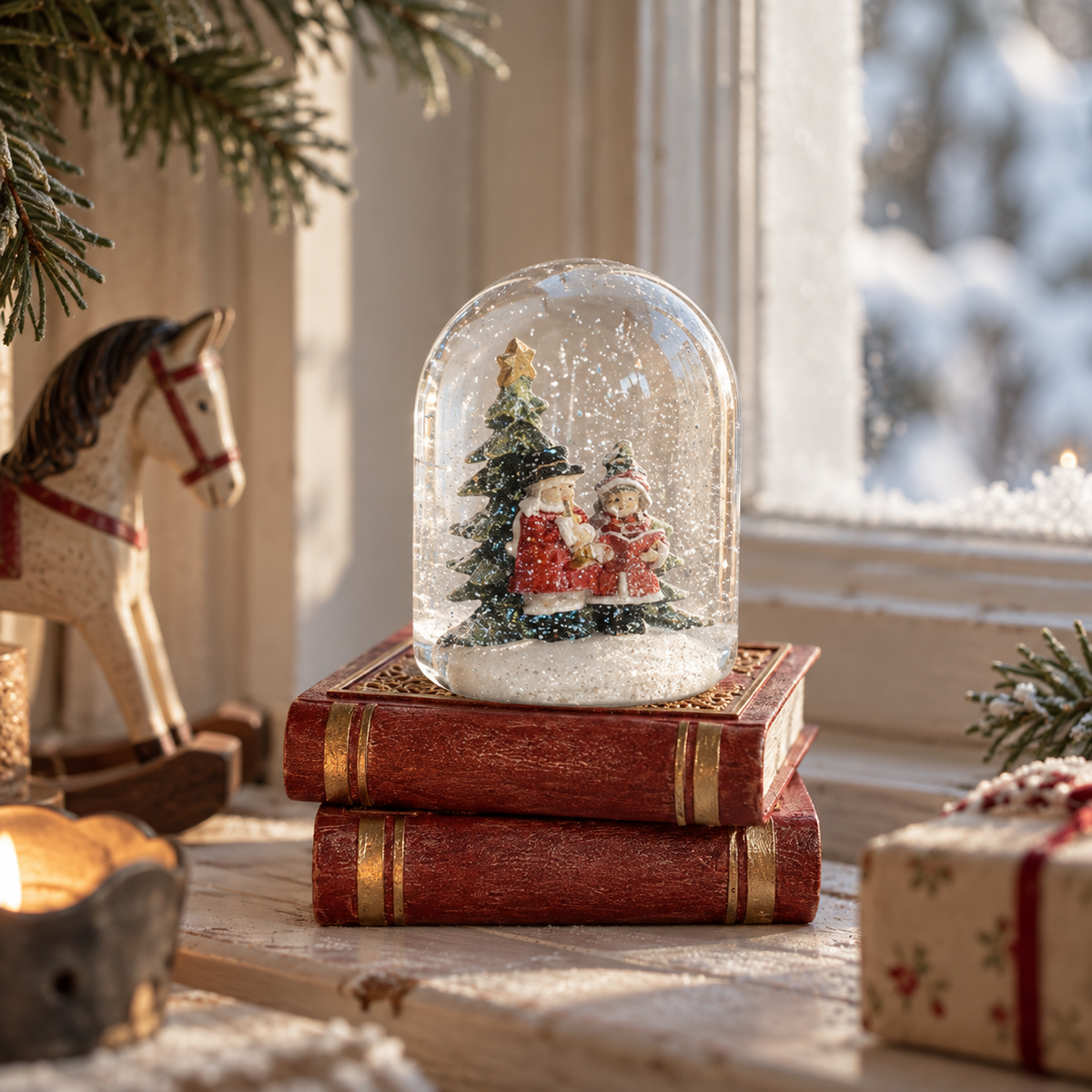 Snöglob / Bok H14 cm
