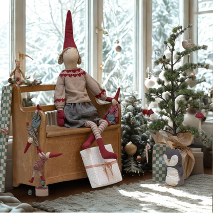 Maileg Pixy, Size 6 XL Girl - Skirt & knitted sweater