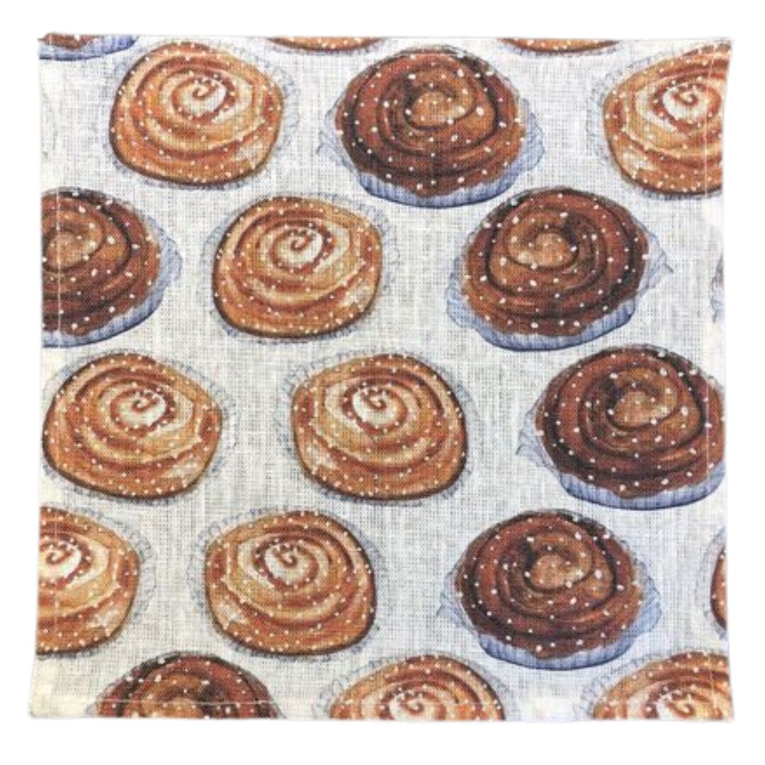 Brödkorgsduk Kanelbulle  21 x 21 cm