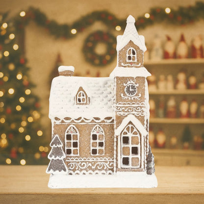 LED Lykta Pepparkakshus