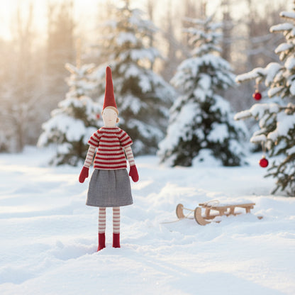 Maileg Pixy, Size 3 Girl - Skirt & knitted sweater