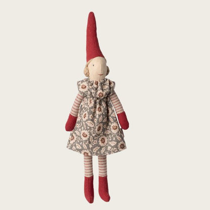 Maileg Pixy, Size 1 Girl - Winter mint dress