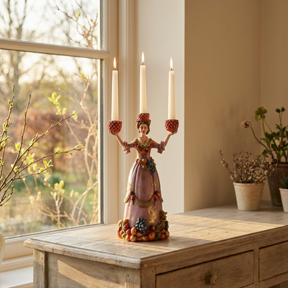 Trearmad Ljusstake Dolores Frukt