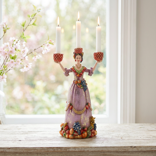 Trearmad Ljusstake Dolores Frukt