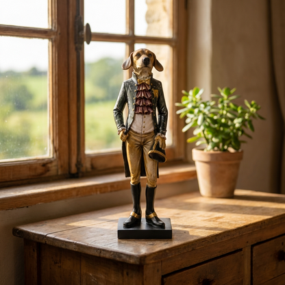 Hund Staty/Deko 34 cm