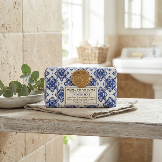 Michel Design Stor fast tvål - Indigo Seas 246 g