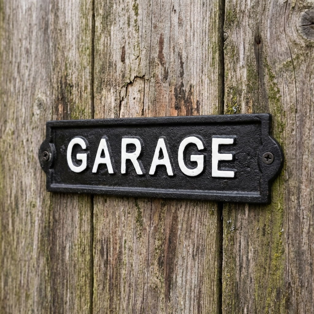 Skylt / Järn - Garage