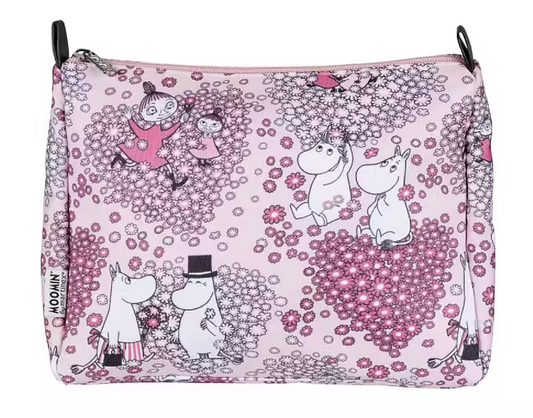 Mumin Necessär 25 x 19 cm - Vänner Rosa