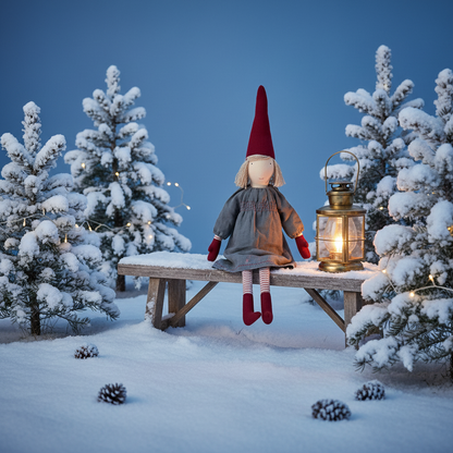 Maileg Pixy, Size 5 Girl - Blue dress