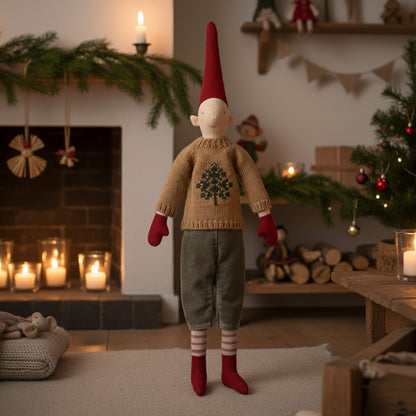 Maileg Pixy, Size 3 Boy - Pants & knitted sweater