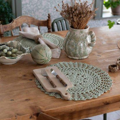 Bords Tablett BRITTA Ljusgrön Ø38 CM