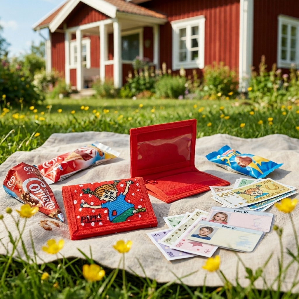 Pippi - Stark Vinha plånbok Röd