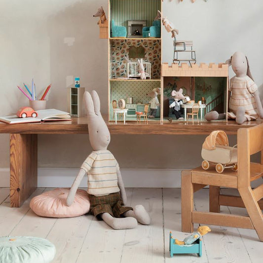 Maileg, Rabbit, Size 5 - Pants and knitted sweater