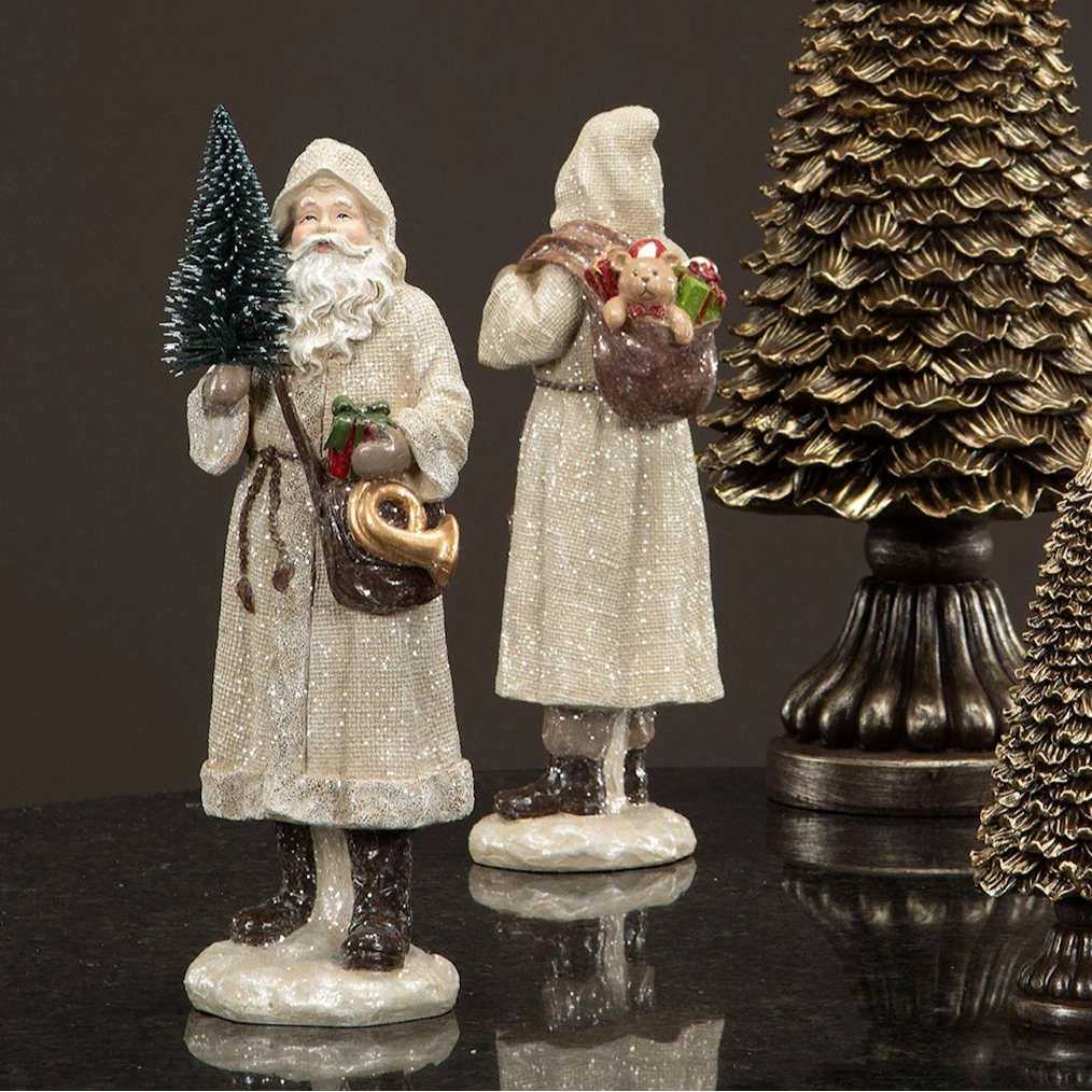 Stor tomte Jute Glitter Mix 2pack