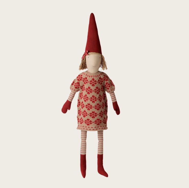 Pixy, Storlek 5 - Flicka - Stickad blommig klänning